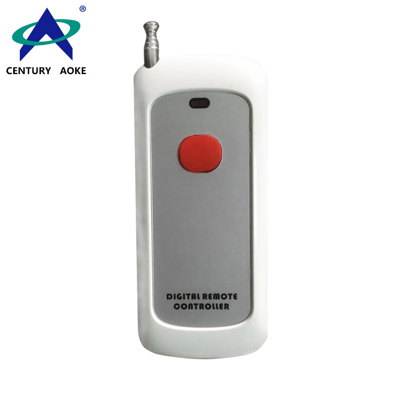 White plastic shell 1000 meters one button 315Mhz/433Mhz wireless remote control