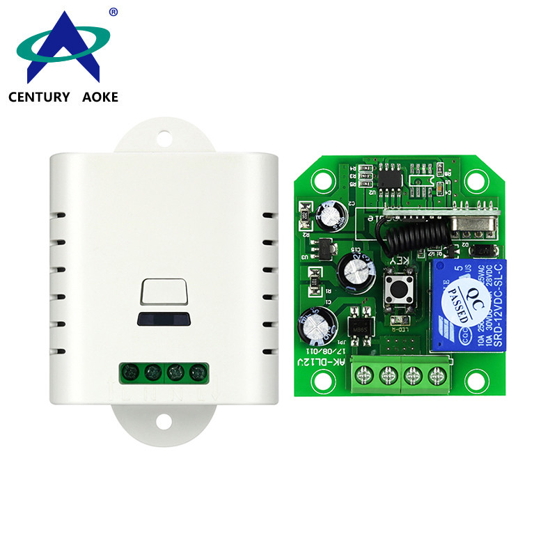 DC 12V 1 Channel Universal Smart Home Control Low Power Consumption Delay Wireless Remote Controller Switch AK-DL12V