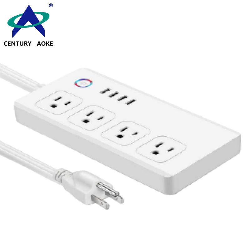 US Smart Socket 110V~240V APP Control Residential General-purpose Application Smart Power Plug AK-P24W-01F
