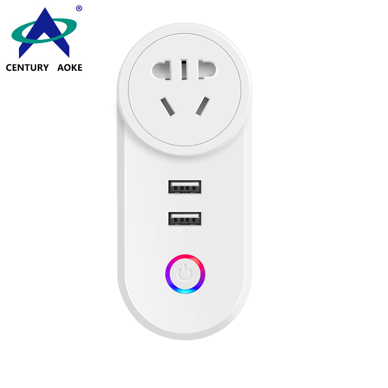 GB Smart Socket 110V~240V10A WIFI 2.4GHz Timing Grouping Sharing Voice APP Control (Android&IOS) Residential AK-P01W-04D