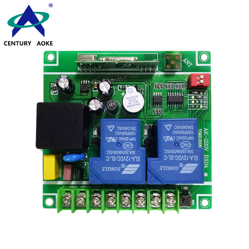 AC85-240V 2 Channels 315/433MHz 3000w High Power Learning Type Universal RF Wireless Remote Control Switch AK-220V RX04