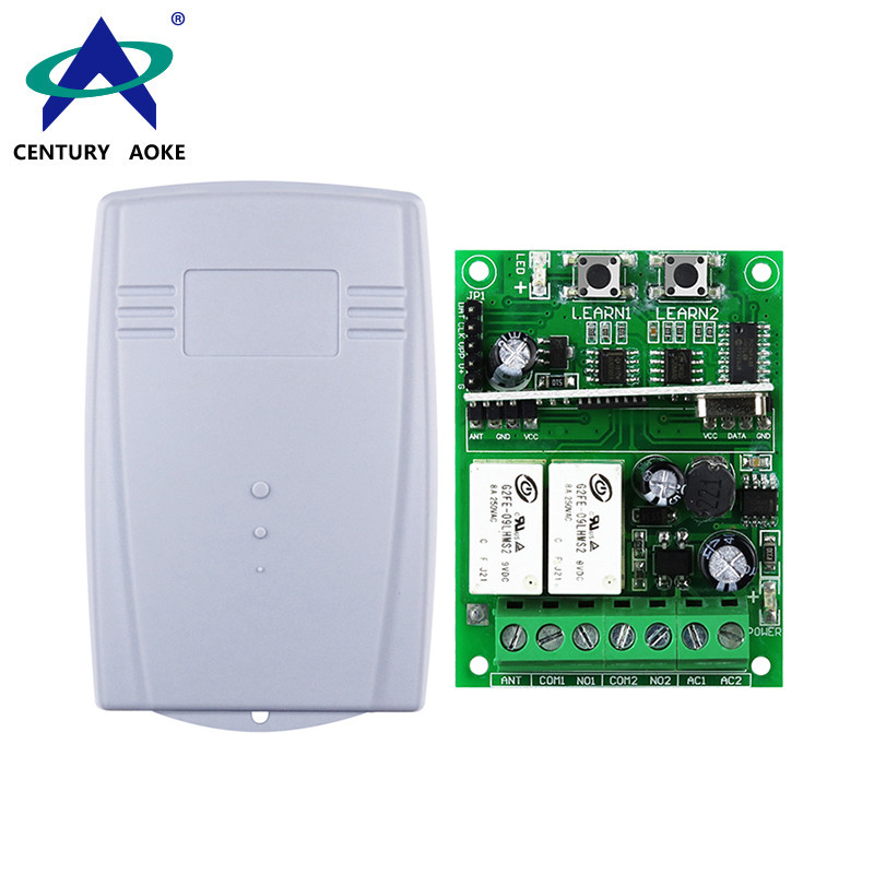 DC12~48V 2 Channels Universal Lighting Industrial Electric Doors Windows Control Wireless Remote Controller Switch AK-DLFL-12