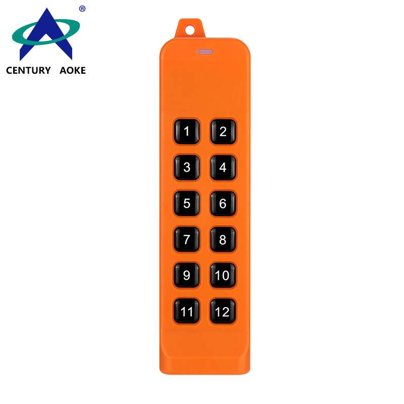 12 Buttons 868 MHz Universal Anti-interference High Power Industrial FSK Remote Control AK-K210505-12