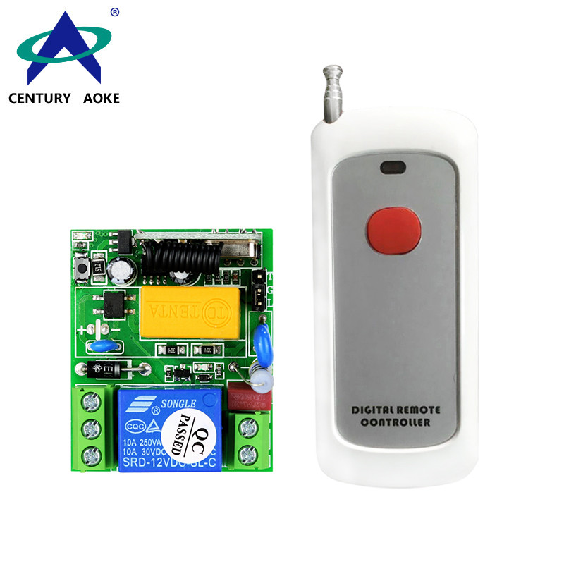 AC85~250V 1CH 315/433MHz Universal Lamp Lighting Motor And Electric Door Wireless Remote Controller Switch Set