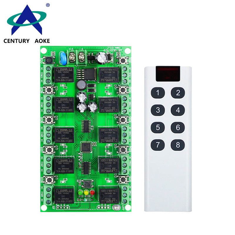 DC12V 10 Channels 315/433MHz Universal Lighting control Security alarm Wireless Remote Controller Switch Set 10 - 99 pieces