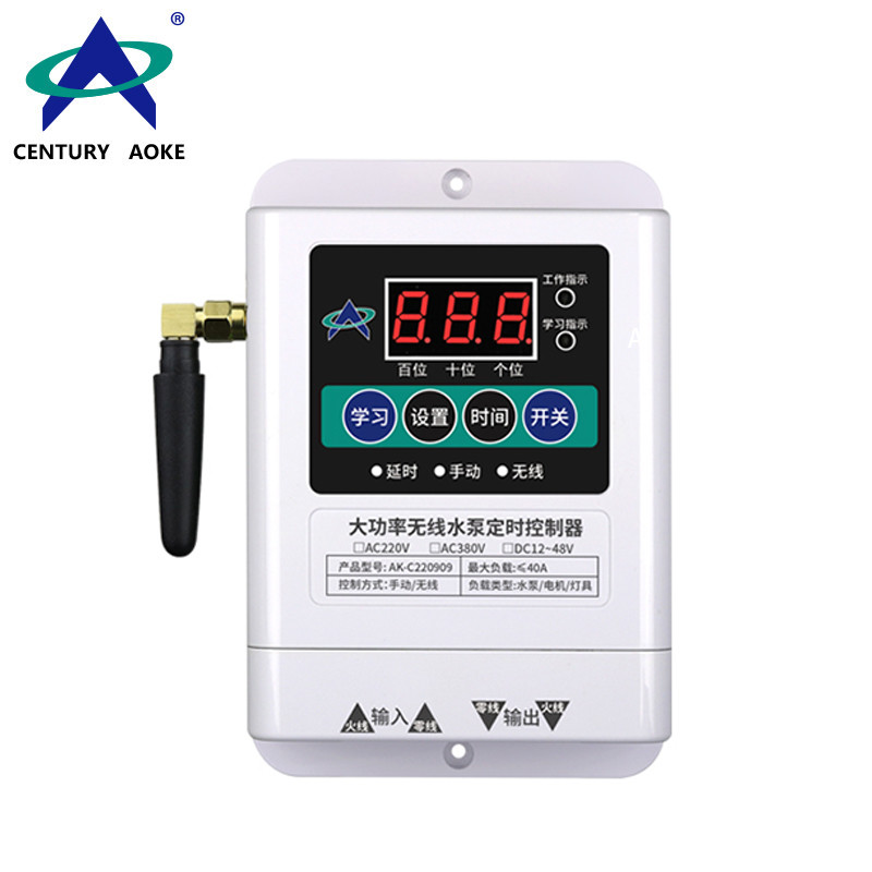 AC100-240V 1 CH Countdown Control Industrial Motor Water pump Float switch Lighting Universal Delay time RF Remote Control Switch