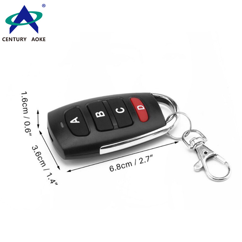 Copy metal curved 4-key wireless remote control AK-1304