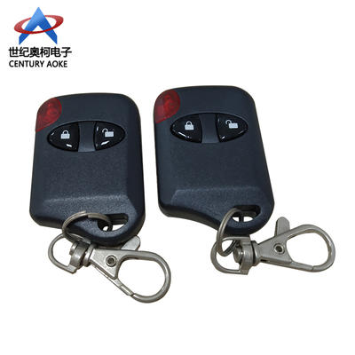 Best black plastic two buttons copy remote control with Key chain 12V 315/433 Mhz