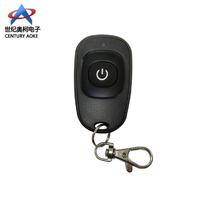 RF 433/315Mhz one button plastic black duck egg shape rolling code fixed code remote control with keychain