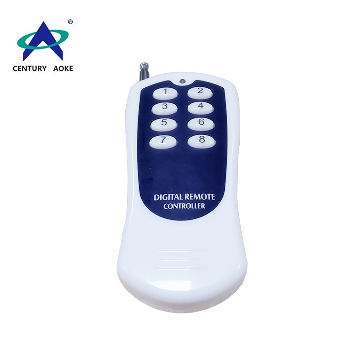 Best quality plastic shell long-distance 8 buttons remote control