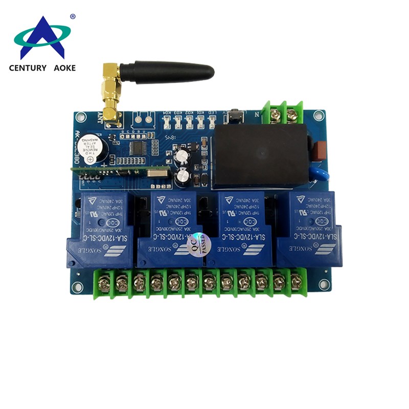 AC 110V-220V 4 channels 315Mhz/433Mhz  high power industrial wireless remote controller