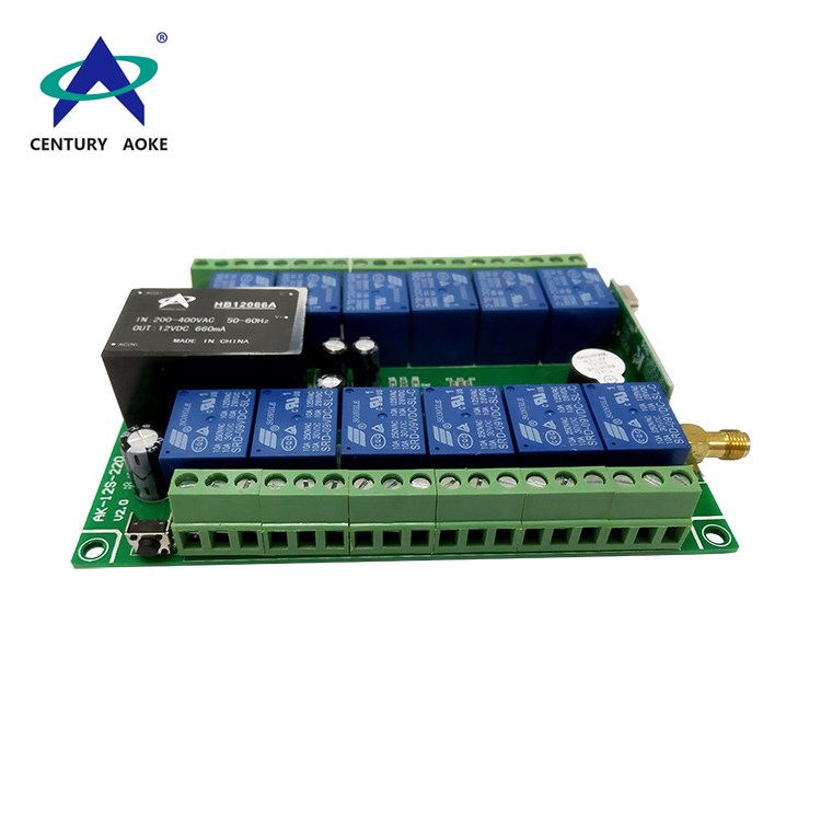 AC 220V 12 channels plastic enclosure learning type Industrial remote controller AK-12S-220 V2.0