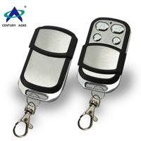 315Mhz/433.92Mhz 4-buttons wireless remote control AK-J046 with metal push cover and keychain