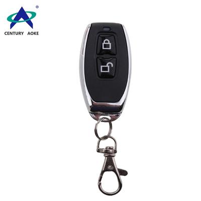 Metal frame Mini 315MHz/433MHz two button RF remote control with keychain