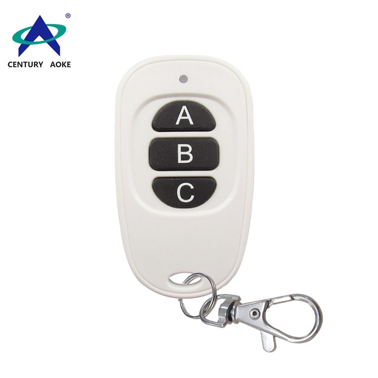 Best price white duck egg shape remote 3 buttons 433Mhz/315Mhz wireless remote control