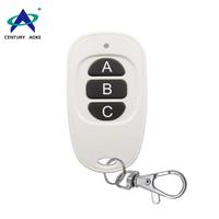 Best price white duck egg shape remote 3 buttons 433Mhz/315Mhz wireless remote control
