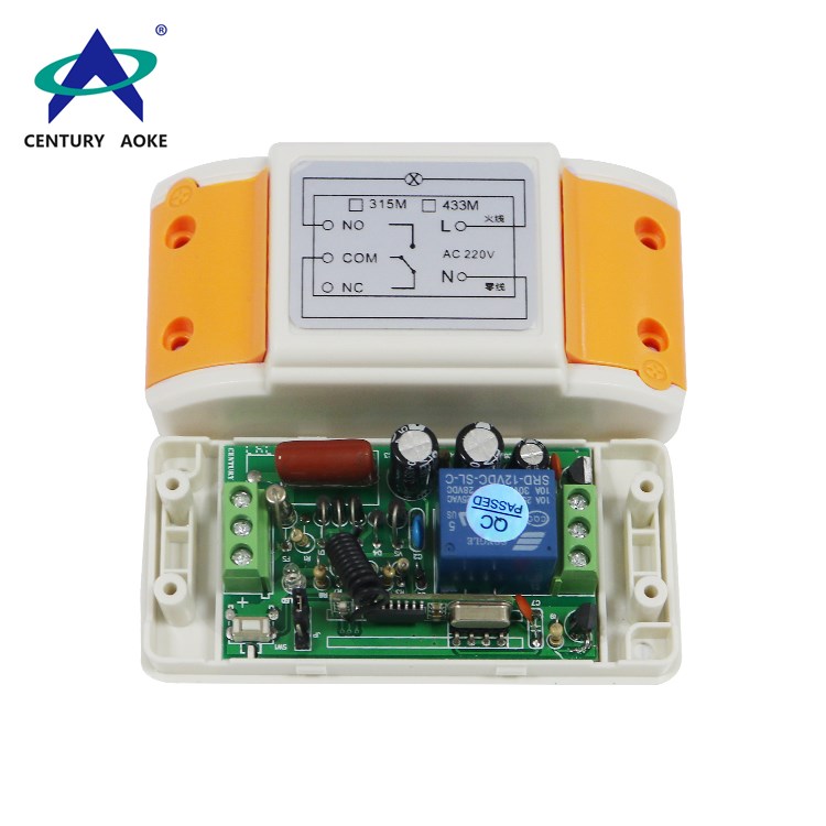 433Mhz/315Mhz AC 220V one channel wireless remote controller