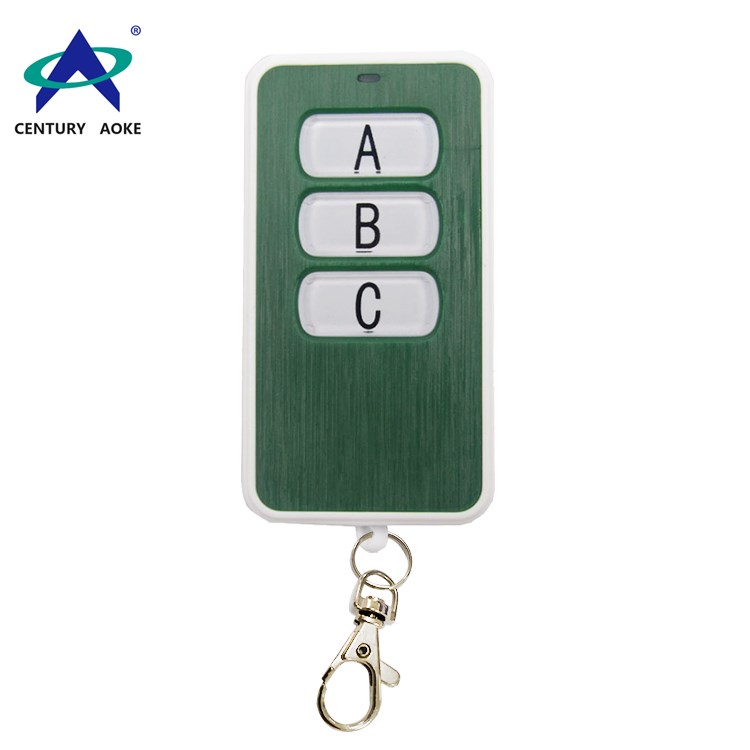 433Mhz/315Mhz three buttons wireless remote control with keychain