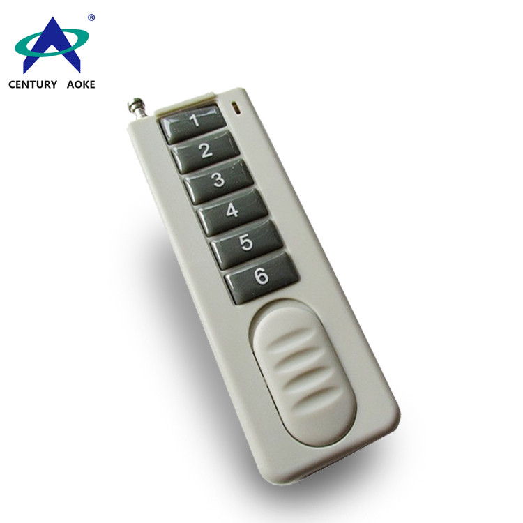 Ultra-thin six buttons wireless remote control AK-CBF-6