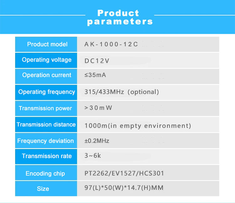 Aoke long lasting wireless remote control light switch supplier used in LED lamps-2